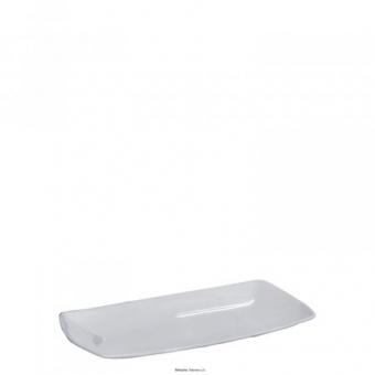 Rechteckplatte 25x14 cm Tokio Uni Weiß, Saturnia 