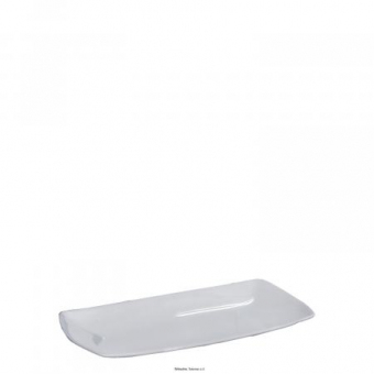 Rechteckplatte 25 x 14 cm Tokio Uni weiß Saturnia 
