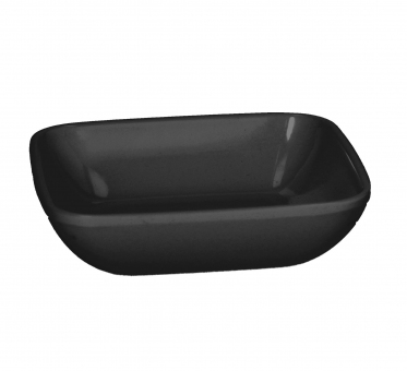 Platte tief 10 x 10 cm Show Plate Nero Melamine Tognana 