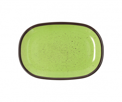 Platte oval 27 x 18,5 cm Show Plate Colourful Melamine Verde Tognana 
