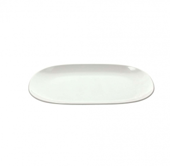 Servierbrett oval 39 x 27 cm Show Plate Bianco Melamine Tognana 