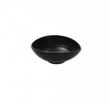 Schale oval 24 x 20 cm Show Plate Nero Melamine Tognana 