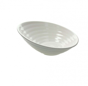 Schale schräg 35,5 x 31,5 cm Show Plate Bianco Melamine Tognana 
