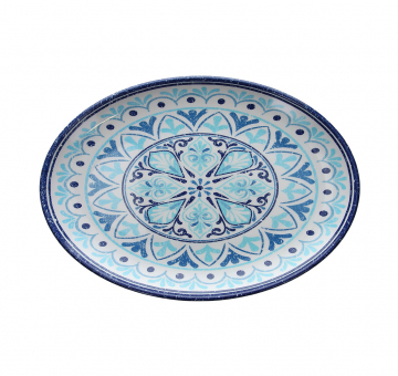 Platte oval 80 x 56 cm Show Plate Cefalu Melamine Tognana 
