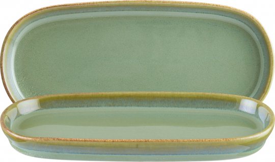 Hygge Platte tief oval 21 x 10 cm Sage Bonna 