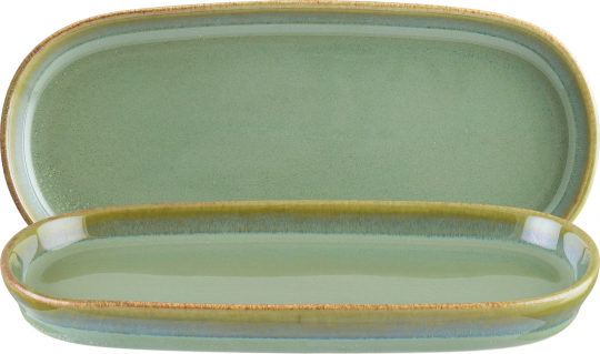 Hygge Platte tief oval 21 x 10 cm Sage Bonna 