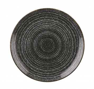 Churchill Studio Prints Homespun Charcoal Black Teller flach coupe 28,8 cm 