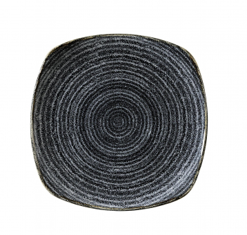 Churchill Studio Prints Homespun Charcoal Black Teller quadratisch 21,5 cm 