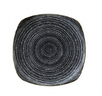 Churchill Studio Prints Homespun Charcoal Black Teller quadratisch 21,5 cm 