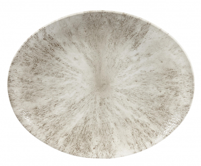 Churchill Studio Prints Stone Agate Grey Platte oval coupe 31,7 x 25,5 cm 