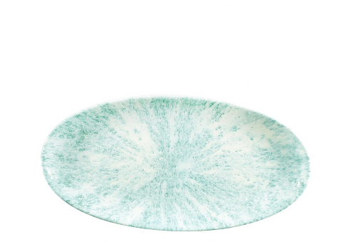 Churchill Studio Prints Stone Aquamarine Platte oval 29,9 x 15 cm 