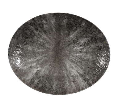 Churchill Studio Prints Stone Quartz Black Platte oval coupe 31,7 x 25,5 cm 