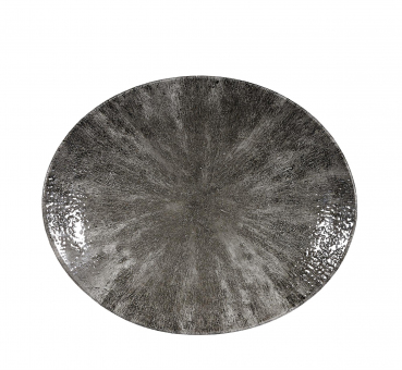 Churchill Studio Prints Stone Quartz Black Platte oval coupe 27 x 22,9 cm 