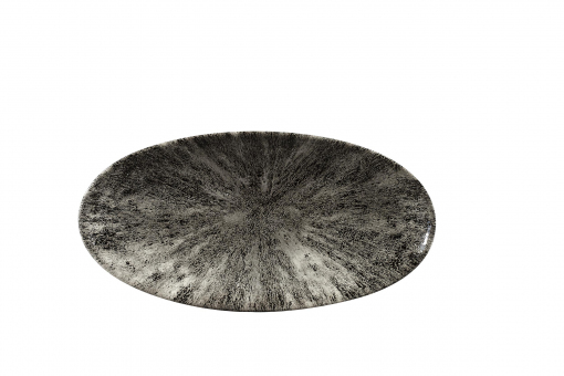 Churchill Studio Prints Stone Quartz Black Platte oval 29,9 x 15 cm 
