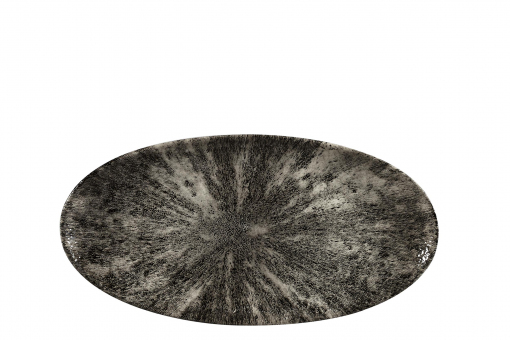Churchill Studio Prints Stone Quartz Black Platte oval 34,7 x 17,3 cm 