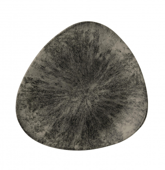 Churchill Studio Prints Stone Quartz Black Teller flach dreieckig 26,5 cm 