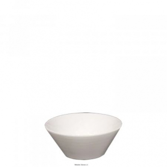 Salatschale 16 cm Napoli Uni weiß Saturnia 