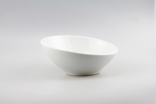 Sonderbestand Schrägschale - Bowl 18 cm weiß 