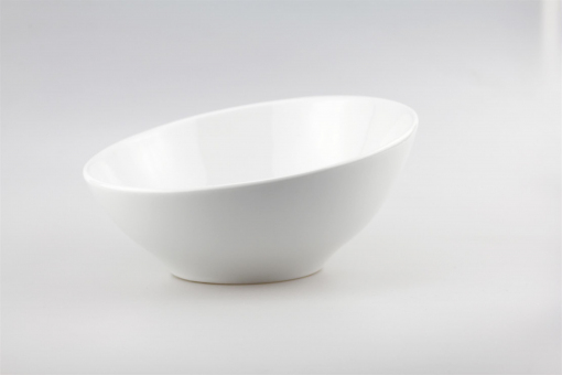 Sonderbestand Schrägschale - Bowl 22 cm weiß 