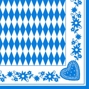 Servietten Bayrisch Blau, 250x50 Stück 