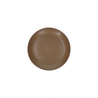 Teller flach 21 cm Terracotta Brown Tognana 