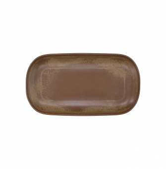 Platte oval 33 x 18 cm Terracotta Brown Tognana 