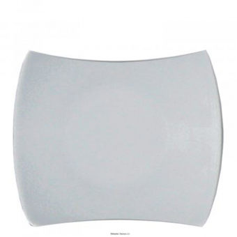Teller flach 31 x 26 cm Tokio Uni weiß Saturnia 