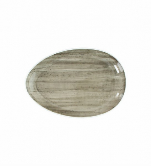 Teller oval 26 cm grey Geschirrserie B-RUSH Tognana ab 96 Stück