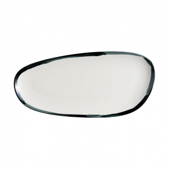 Vago Platte oval 36cm Lavis Black von Bonna 