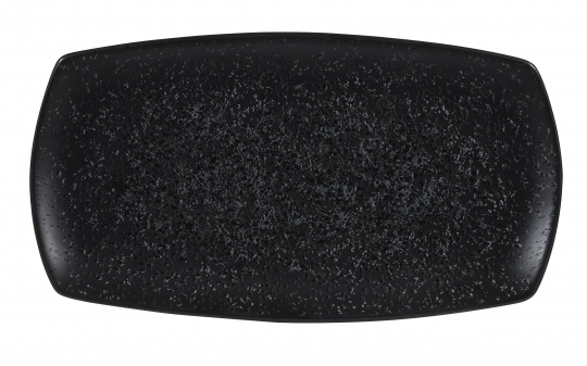 Churchill Menu Shades Caldera Ash Black Platte rechteckig 35,5 x 19 cm 