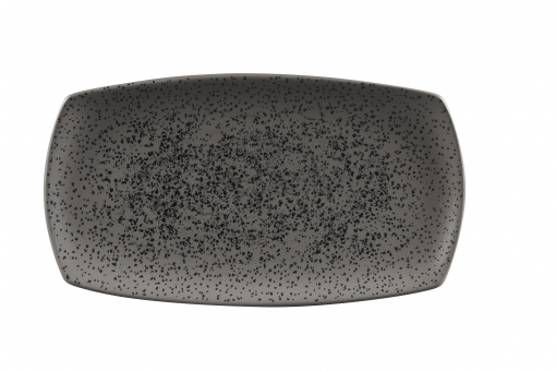 Churchill Menu Shades Caldera Flint Grey Platte rechteckig 35,5 x 19 cm 