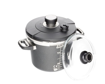 AMT Profi Schnellkochtopf aus Aluguss Set, Induktion 