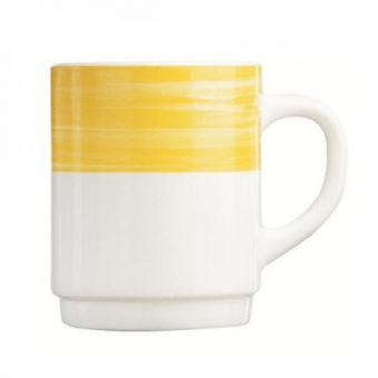 Kaffeebecher Brush yellow Arcoroc 