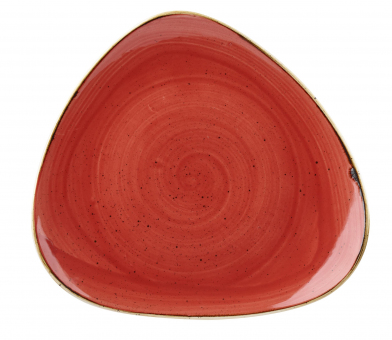 Churchill Stonecast Berry Red Teller flach dreieckig 19,2cm 