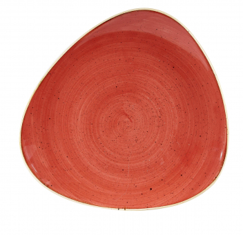 Churchill Stonecast Berry Red Teller flach dreieckig 26,5cm ab 288 Stück