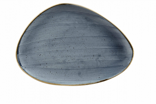 Churchill Stonecast Blueberry Chefs Platte dreieckig 36,5x25cm 