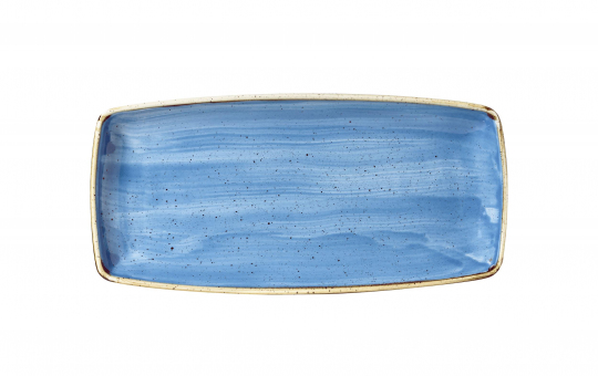 Churchill Stonecast Cornflower Blue Oblong Platte 29,5x15cm 