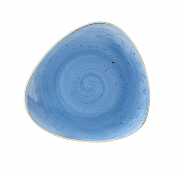 Churchill Stonecast Cornflower Blue Teller flach dreieckig 22,9cm 