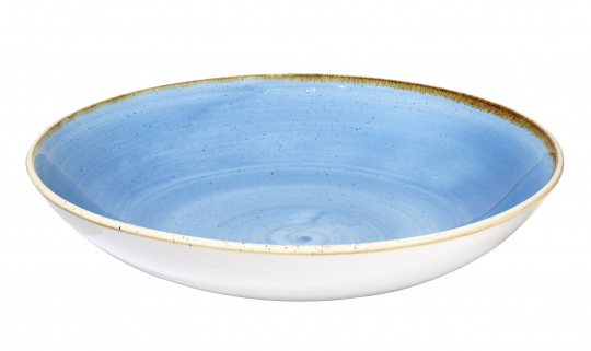 Churchill Stonecast Cornflower Blue Teller tief coupe 31cm/2,4l 