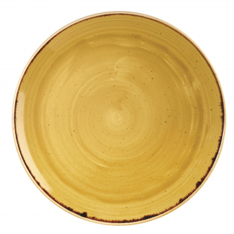 Churchill Stonecast Mustard Seed Yellow Teller flach coupe 32,4cm ab 6 Stück