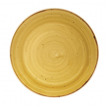 Churchill Stonecast Mustard Seed Yellow Teller flach coupe 21,7cm ab 120 Stück