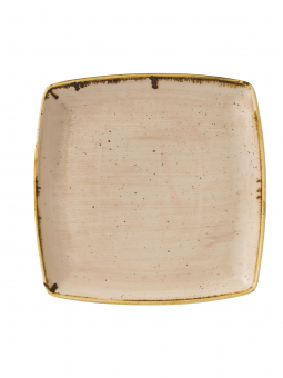 Churchill Stonecast Nutmeg Cream Teller quadratisch flach 26,8x26,8cm 