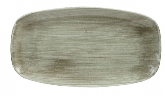 Churchill Stonecast Patina Burnished Green Chefs Oblong Platte 35,5x18,9cm 