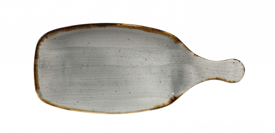 Churchill Stonecast Peppercorn Grey Platte Paddel mit Griff 28,4 x 21,1cm 