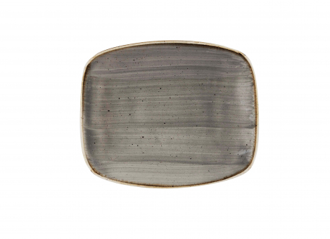 Churchill Stonecast Peppercorn Grey Chefs Oblong Platte 15,4x12,6cm 