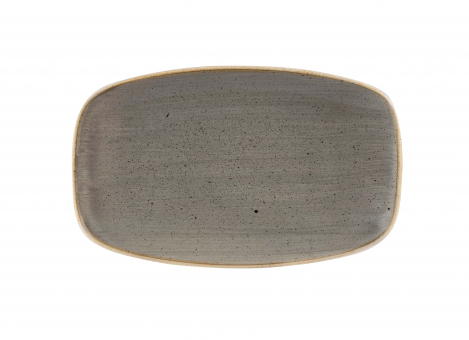 Churchill Stonecast Peppercorn Grey Chefs Oblong Platte 20x12cm 