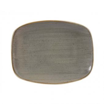 Churchill Stonecast Peppercorn Grey Chefs Oblong Platte 26,1x20,2cm 