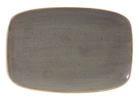Churchill Stonecast Peppercorn Grey Chefs Oblong Platte 35,5x24,5cm ab 24 Stück