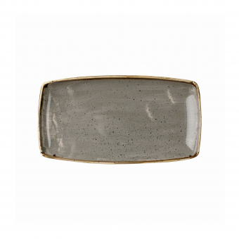 Churchill Stonecast Peppercorn Grey Oblong Platte 29,5x15cm 