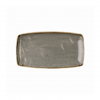 Churchill Stonecast Peppercorn Grey Oblong Platte 35x18,5cm 